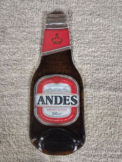 Flattened Andres Cerveza Blanca Beer Bottle