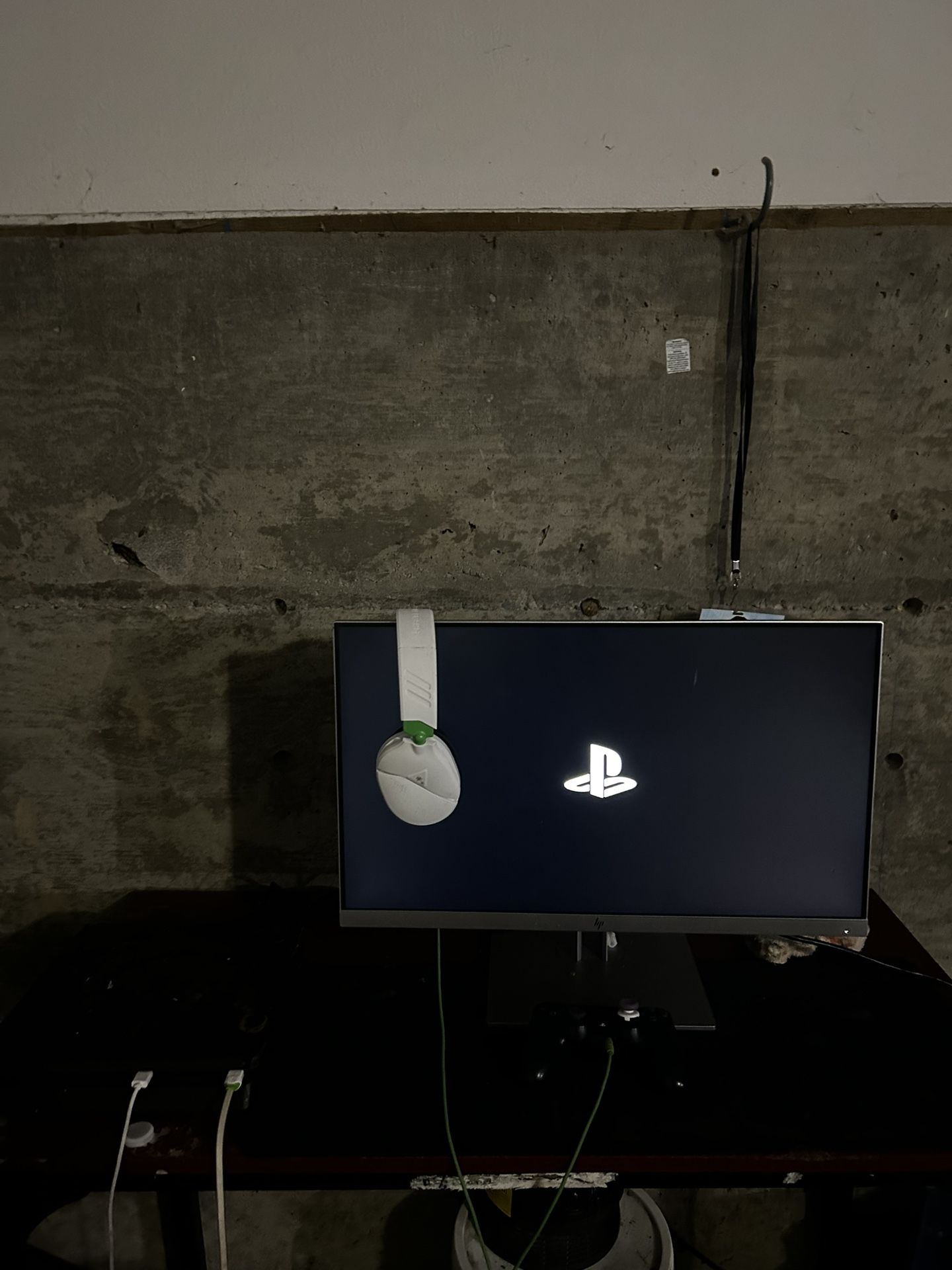 PS4 gaming setup