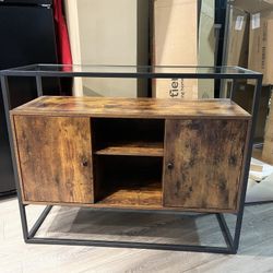 Glass Top Storage Cabinet