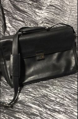 Black Coach Leather Business Tote (legal size)