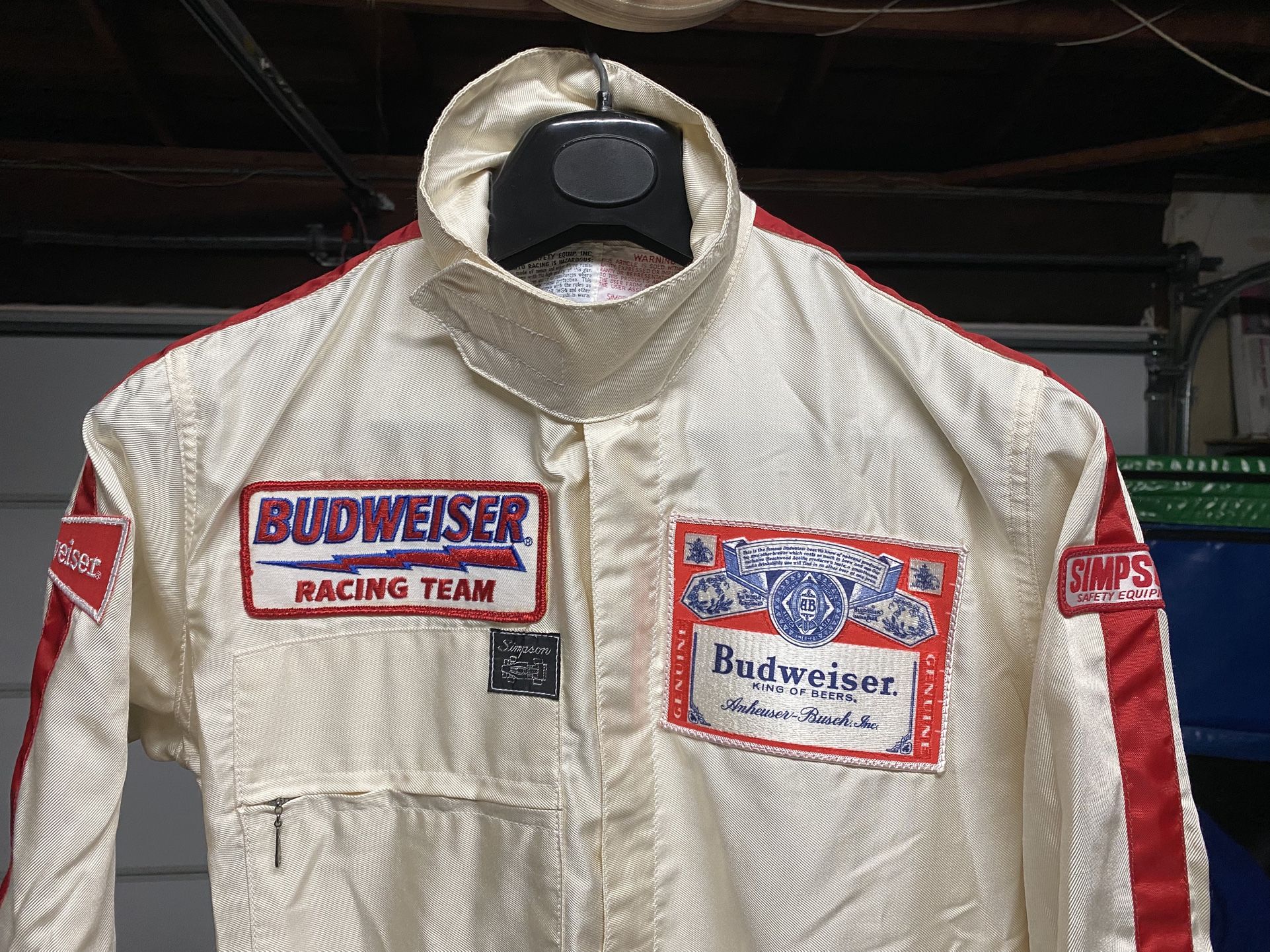 Simpson Nomex Budweiser Racing Suit.