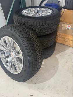 Like New 2026 GMC Sierra Denali OEM 20” Wheels and Tires