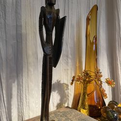 This rare vintage man of  la mancha Don Quixote figurine is a stunning piece of art that will enhance any room. Hand-carved from wood