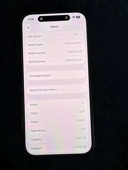 iPhone 14 Pro 256GB Black