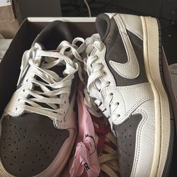 AIR JORDAN LOW OG SP, USA 8,white and brown