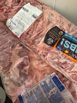 Free 2 raw frozen pork ribs