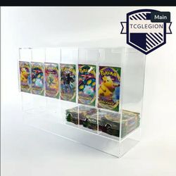 Acrylic Booster Pack Dispenser for TCG Packs (6 Slots) SHIPPED IN USA