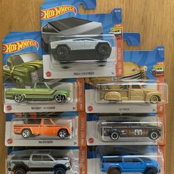 Hot Wheels Hot Trucks Short Card Lot