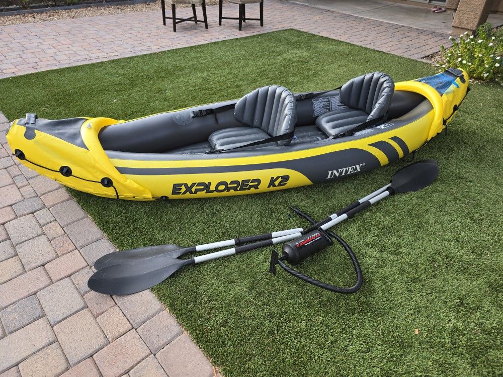 Intex Explorer K2 Inflatable Kayak – 2 Person for Sale in Phoenix, AZ ...