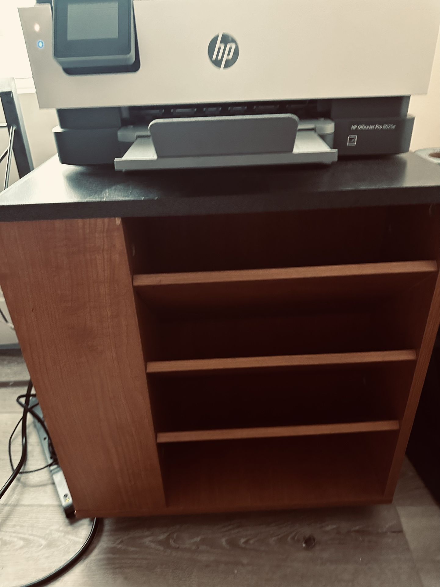 Printer Desk With Paper Holders