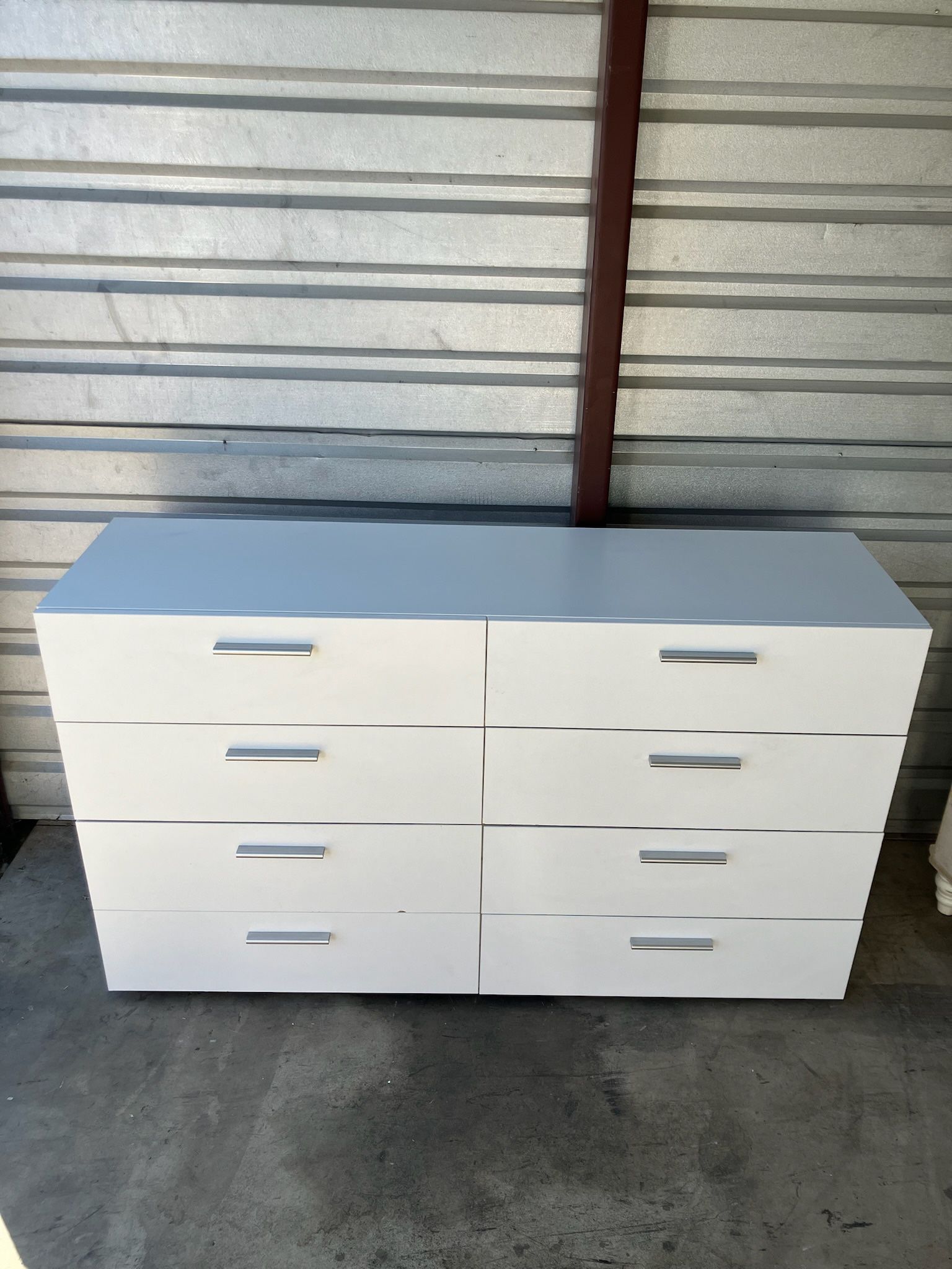 White 8 Drawer Dresser
