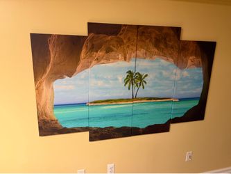 Tropical Island Multi-Panel Wall Art