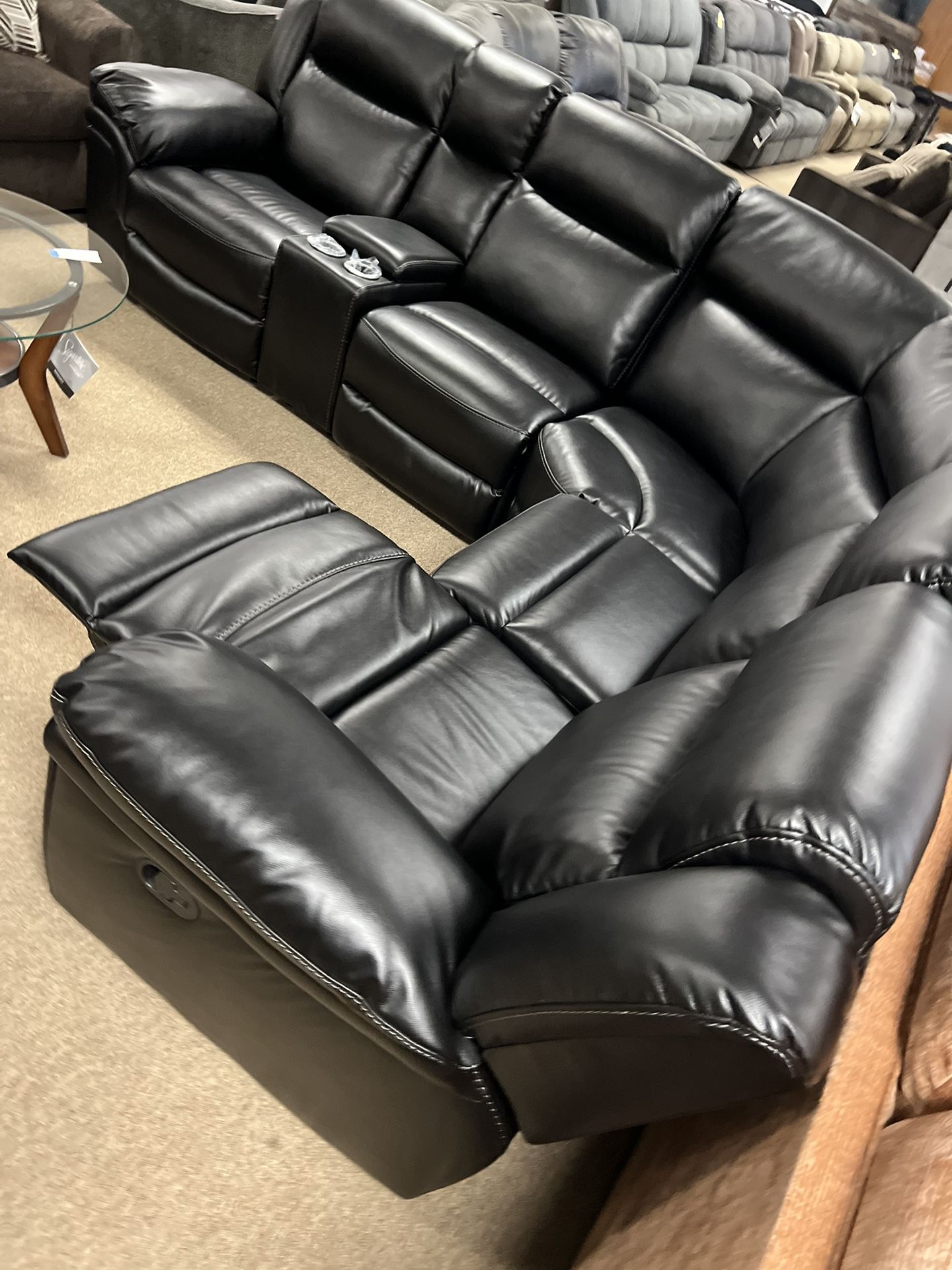 Theater Reclining Cozy Sectional!