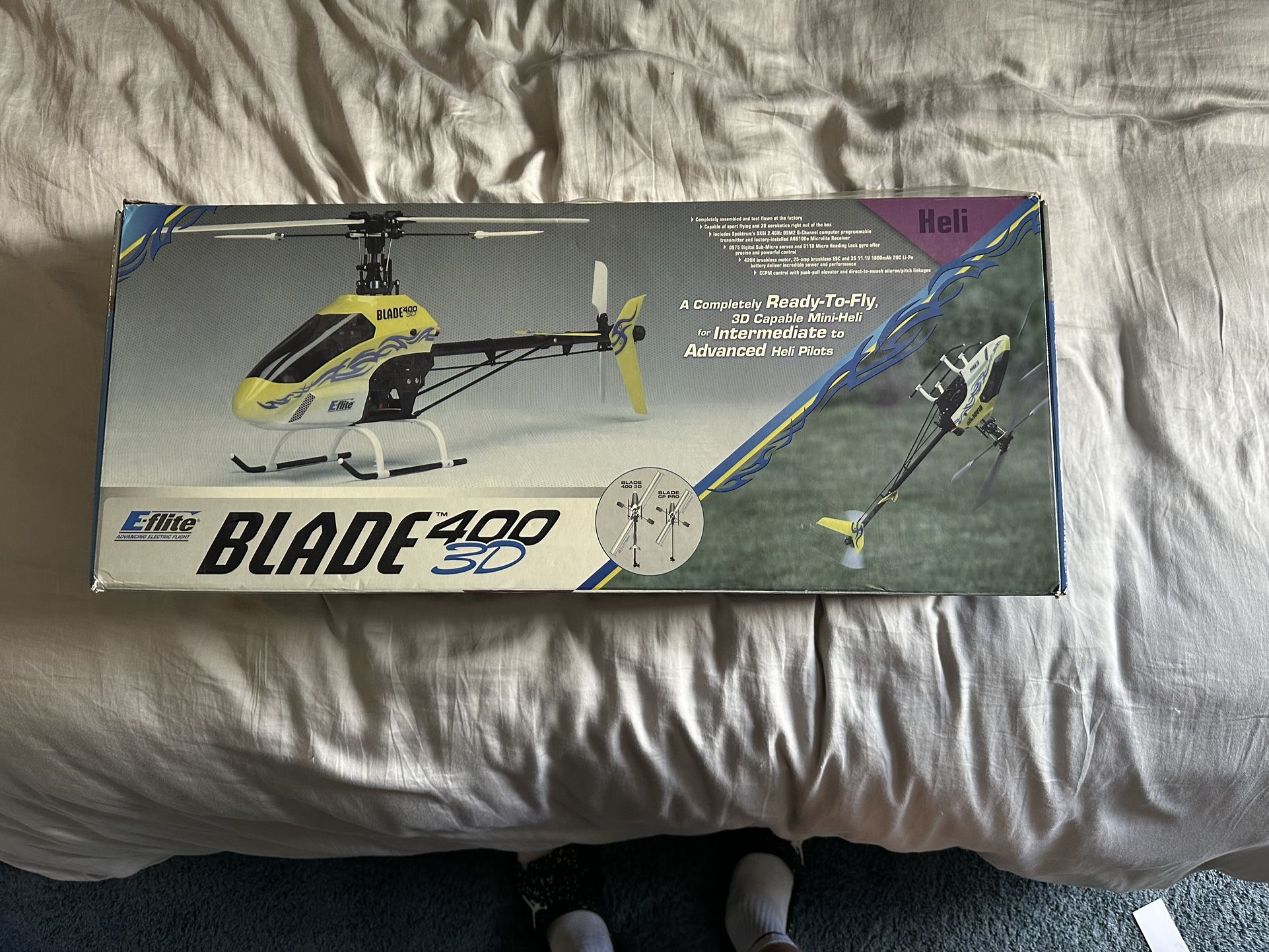 Blade 400 3D E Flite Remote Control Helicopter And Spektrum Dx6i