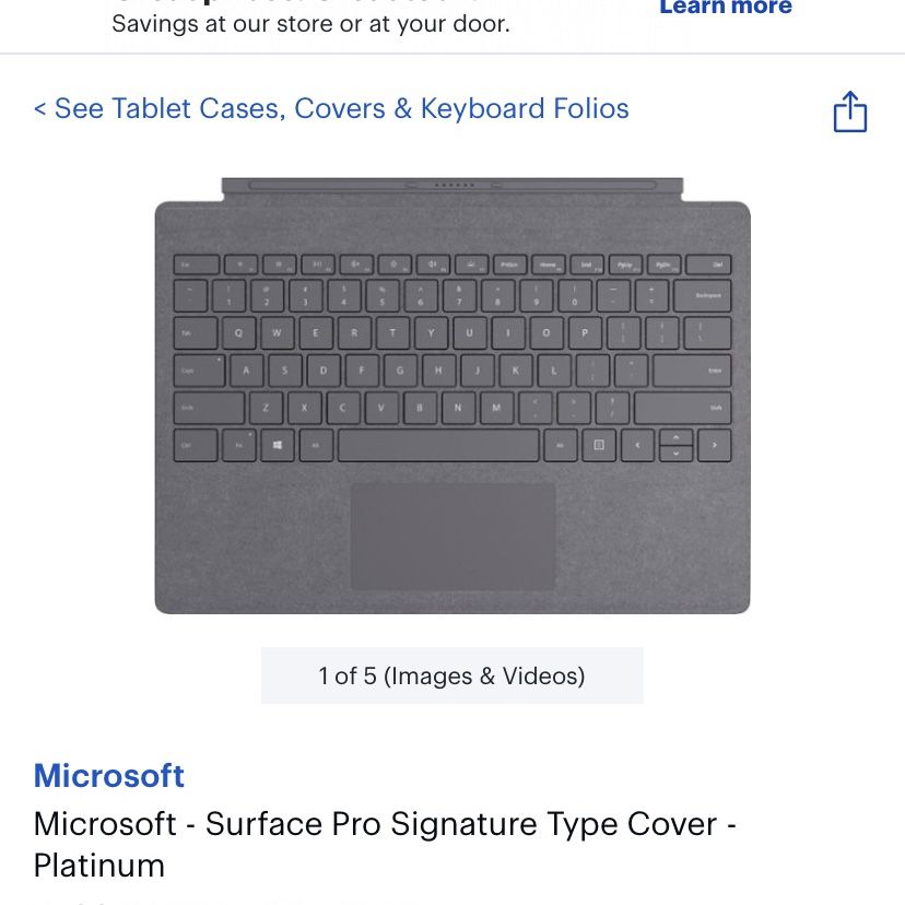 Microsoft Surface Pro Keyboard Cover