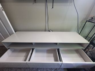 Modern White West Elm TV Stand / Media Console – 5 FTx16in