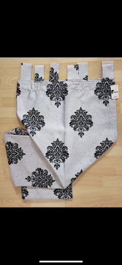 Tap top Curtains Drapery - Each Panel size 52" X 96"