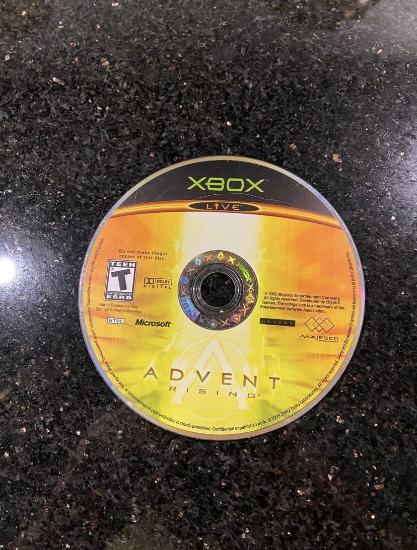 Advent Rising for Xbox Original Disc Only