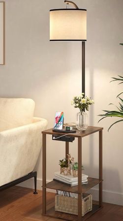 Side table with lamp NEW