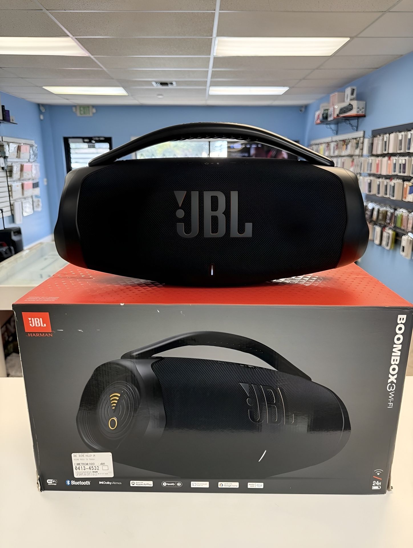Brand New & Certified JBL Boombox 3 – Authentic, Massive Sound W Original Box + Accessories