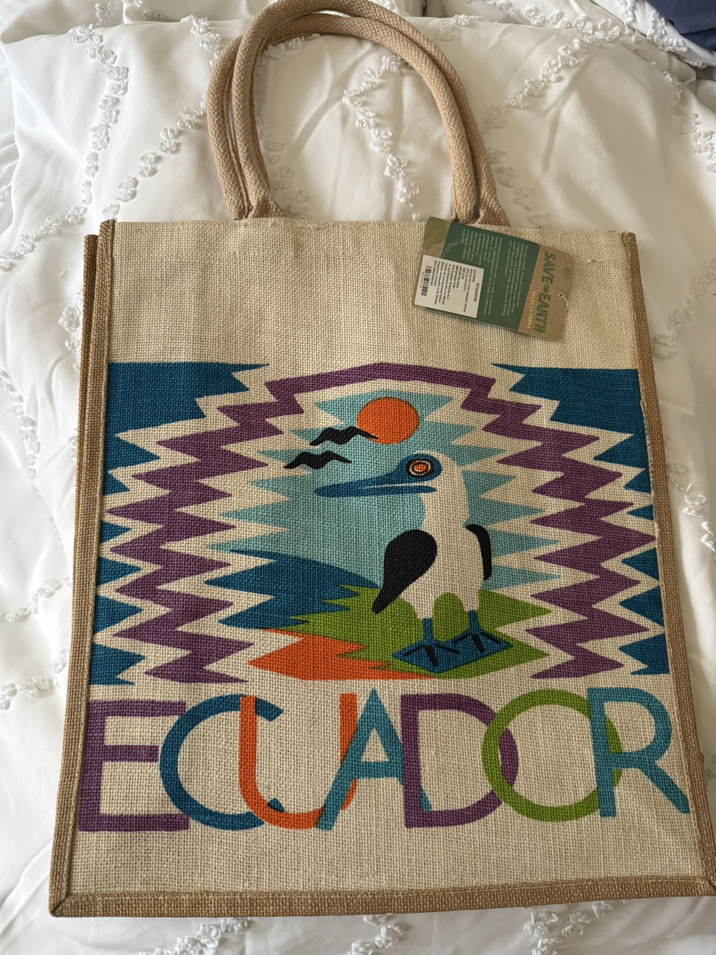 Ecuador Beach Bag With A Phone Case