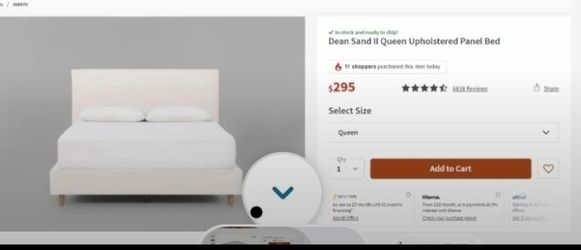 Dean Sand II Queen Upholstered Panel Bed