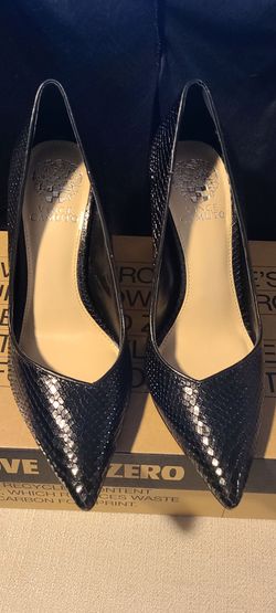 Vince Camuto Black Pointed-Toe Heels