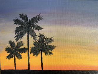 Summer peace. Acrylic painting 11x14