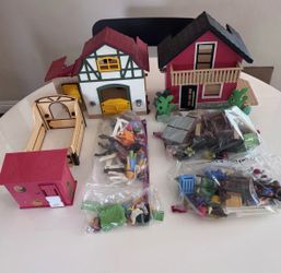 Misc Playmobil Country Farmhouse Pony Farm Hen House Show Horse Stable Playsets