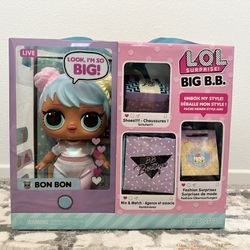 L.O.L. Surprise! Big BB Bon Bon - 11 Inch Large Baby Doll with Colorful Surprises - Toy Doll and Doll Accessories - Happy Birthday Collectible Girls G