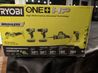 Ryobi One + HP 18V Brushless - 5;Tool Combo - NEW & Sealed