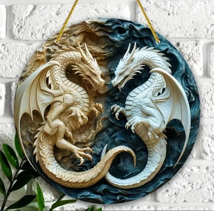 Dragon Yin-Yang Wall Decor
