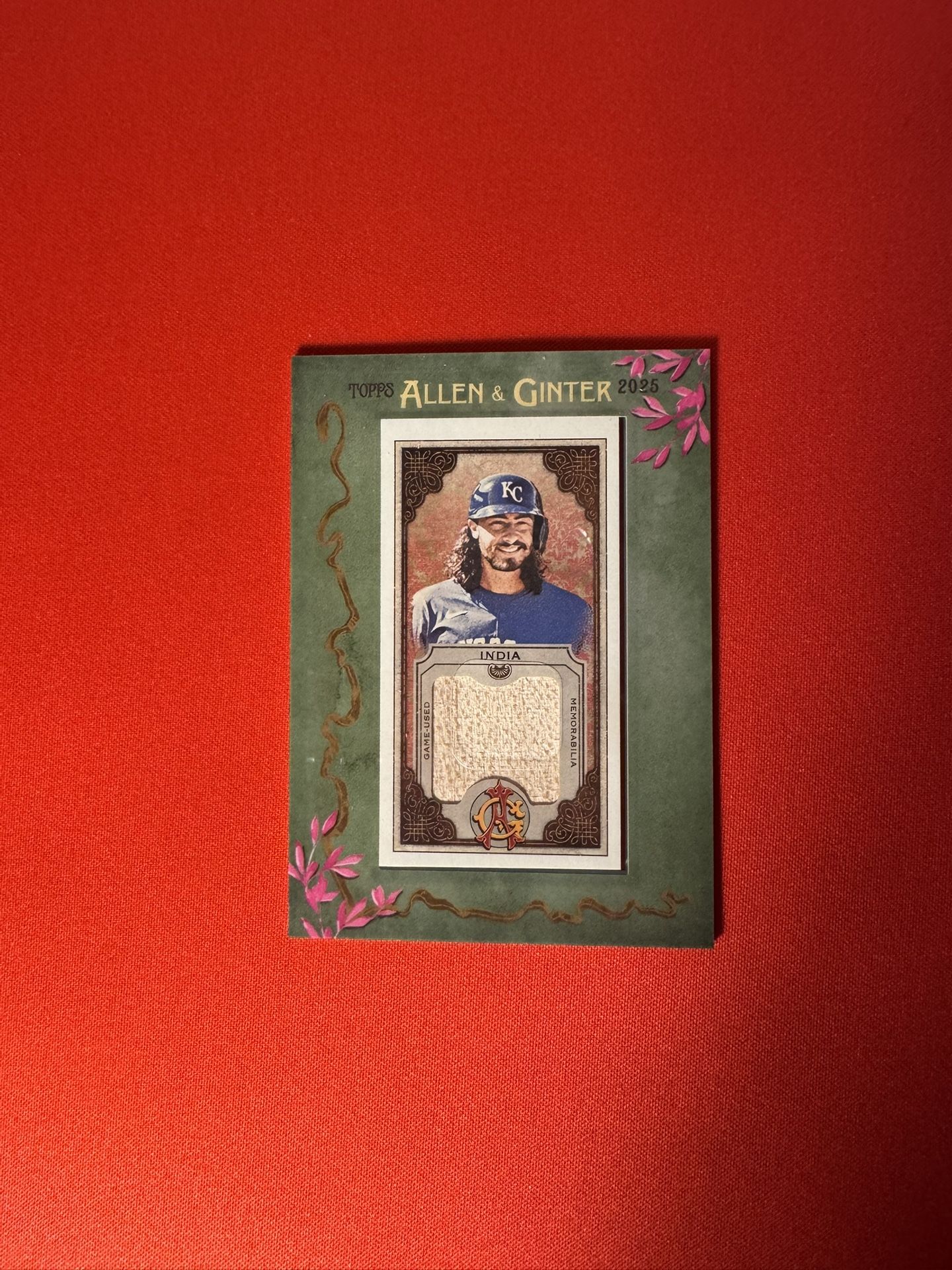 2025 Allen & Ginter Jonathan India Framed Mini Relic Card