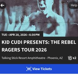 Kid Cudi Concert Ticket