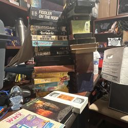 Vintage VHS Tape Lot – 20+ Movies & Kids Classics (Indiana Jones, James Bond, Disney, Harry Potter Audio Set)