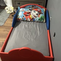 Toddler Paw Patrol Bed With Mattress