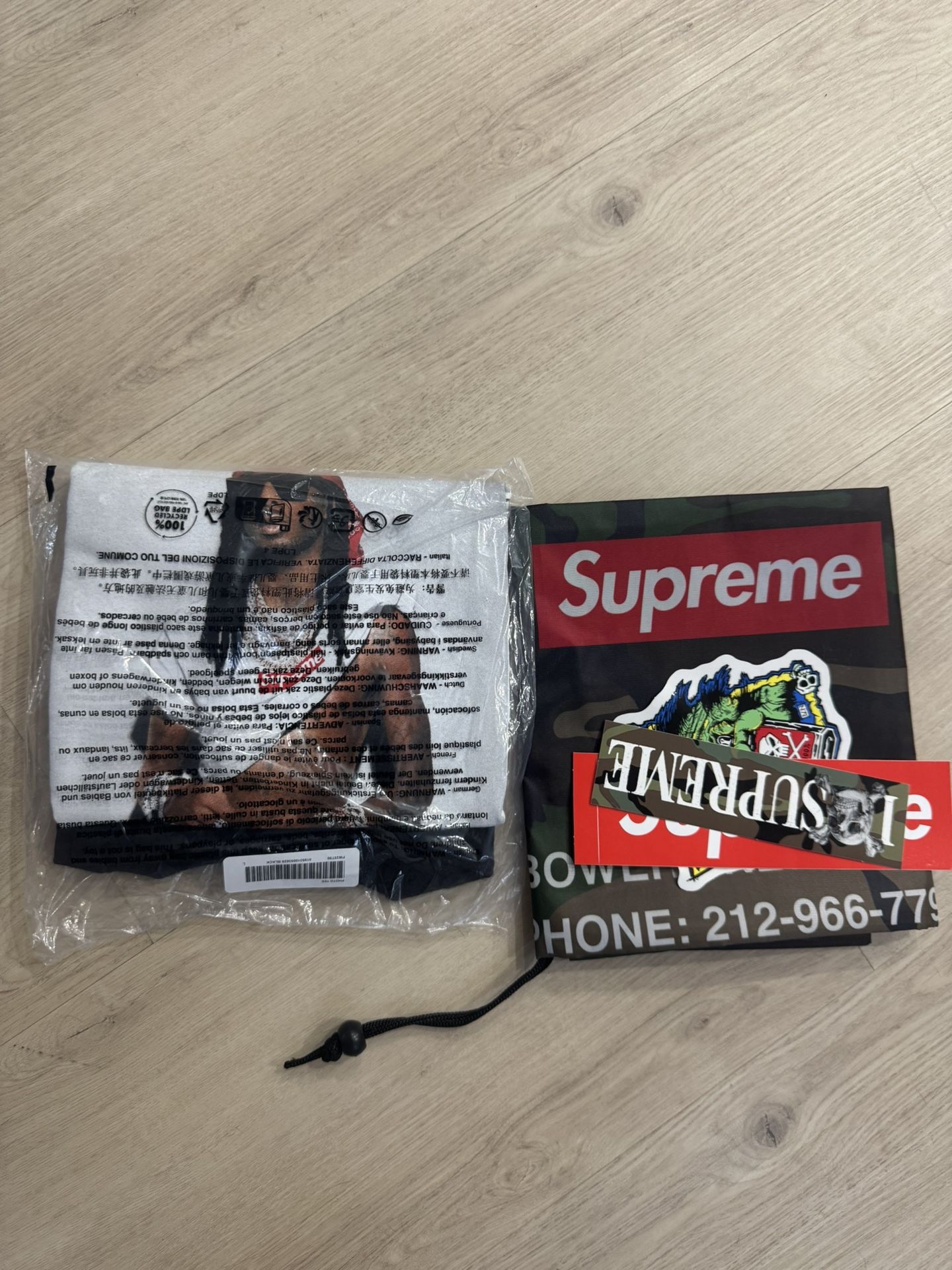 Playboy Carti Supreme Tee - Size Large Color Black