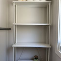 White Ikea Metal Shelving