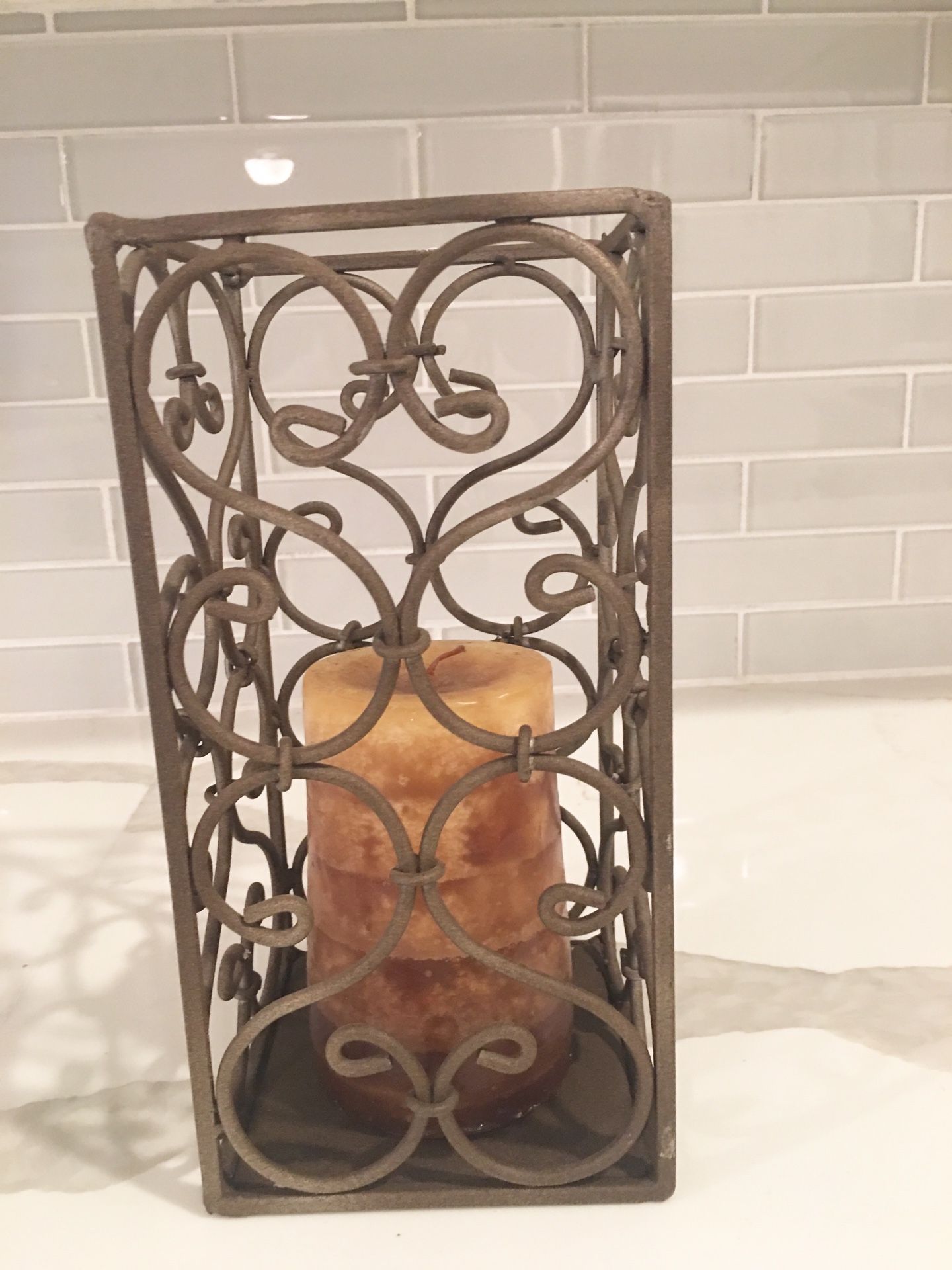 Metal Cage Candle Holder