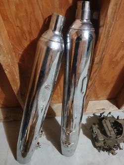Harley Davidson Chrome Tail Pipes