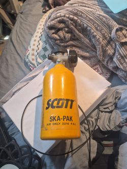 Scott air tank to swimming
