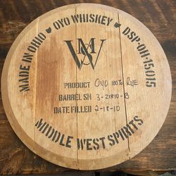 Whiskey Barrel / Home Decor / Bar Decor / Hanging Whiskey Barrel 