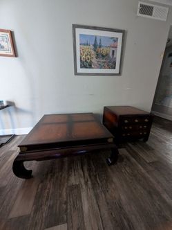 Antique Chinese tea table and dresser