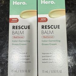 Hero Rescue Balm + Red Correct, 15ml, 2ct