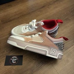 Christian Louboutin Astroloubi Leather Sneakers Sz 7.5