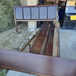 King Bed Frame w/Side Drawers