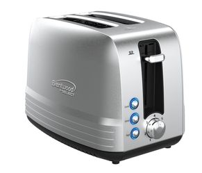 Brentwood Select TS-227S Extra Wide Slot 2-Slice Toaster, Stainless Steel