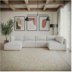 Costco Henredon Murphy 6-Piece Modular Sectional w/ Ottoman