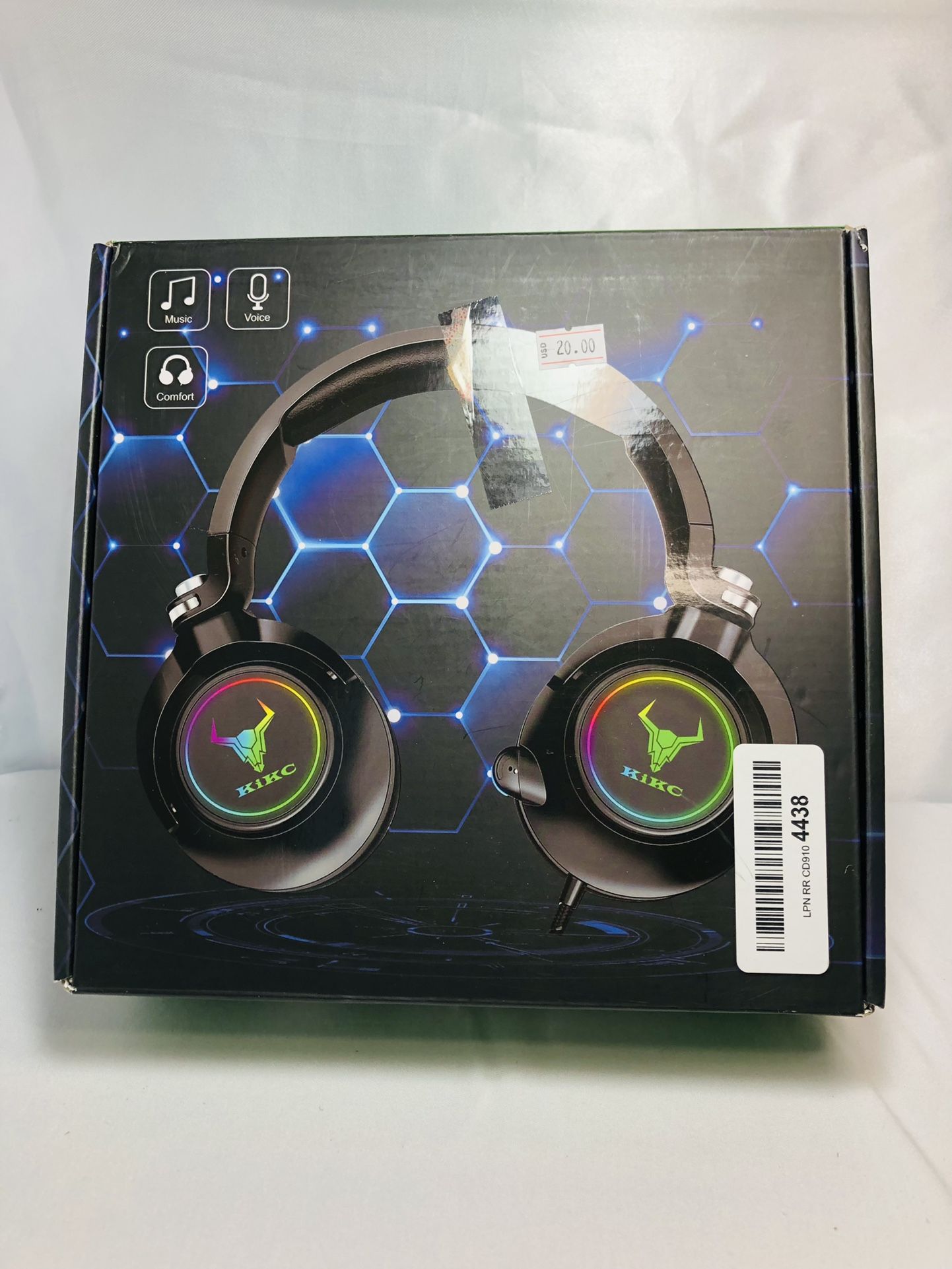 Kikc ET600 Gaming Headset for Xbox One Headset, PS4 Headset for PS5, PSP, PC, Video Game, Laptop, Mac. (Rotating Ear Shell, Storage Swivel Microphone)