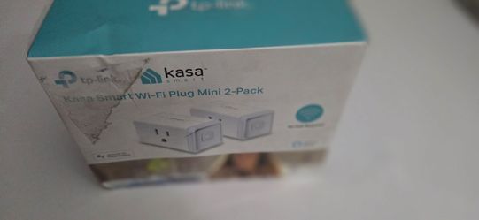 Kasa Smart WiFi Plug Mini by TP-Link – Smart Plug, No Hub Required, Works with Alexa and Google (HS105 KIT), white